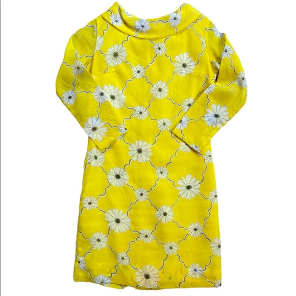 ❌SOLD🏷Vintage 1960s Flower Power mini dress - Picture 9 of 11
